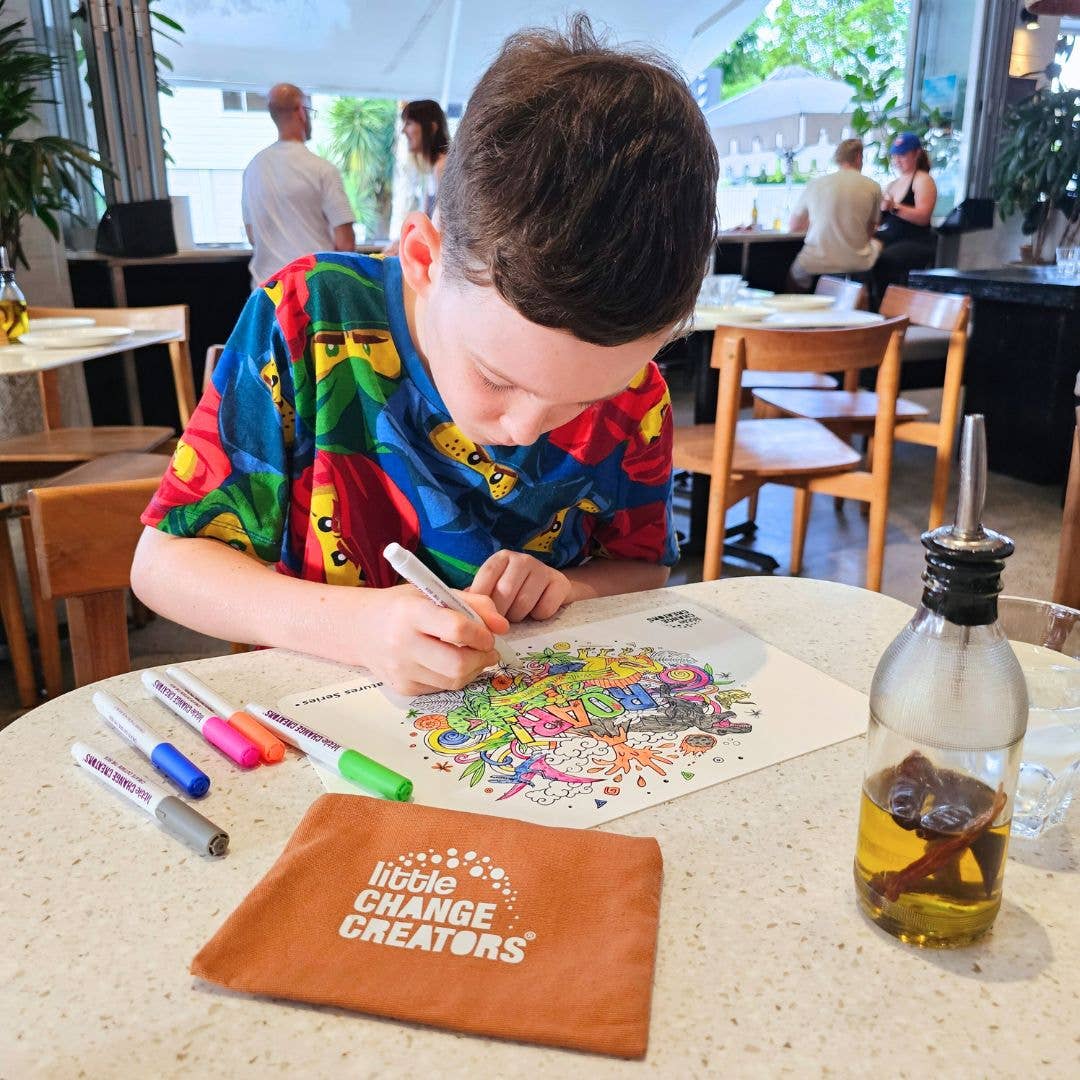 Pocket Reusable Colouring In Set - Mini Coloring Kit