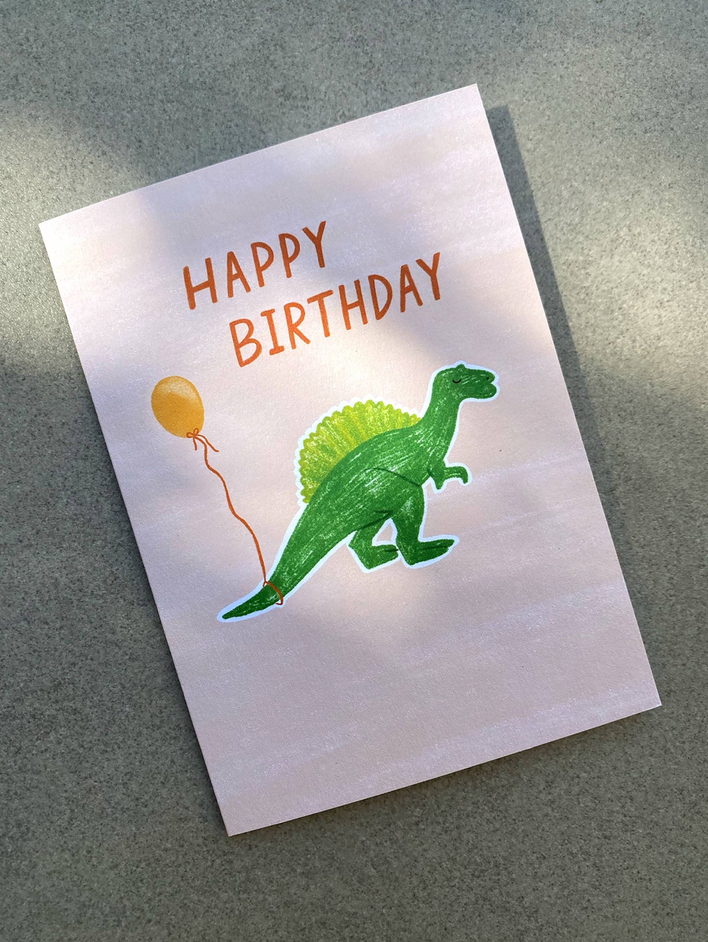 Dinosaur - Happy Birthday Card