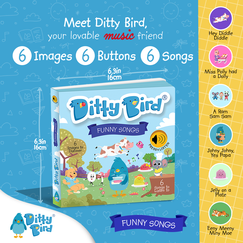 Ditty Bird - Funny Songs Board Book