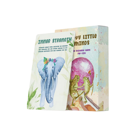 Cards with animal illustrations on a whitebackground