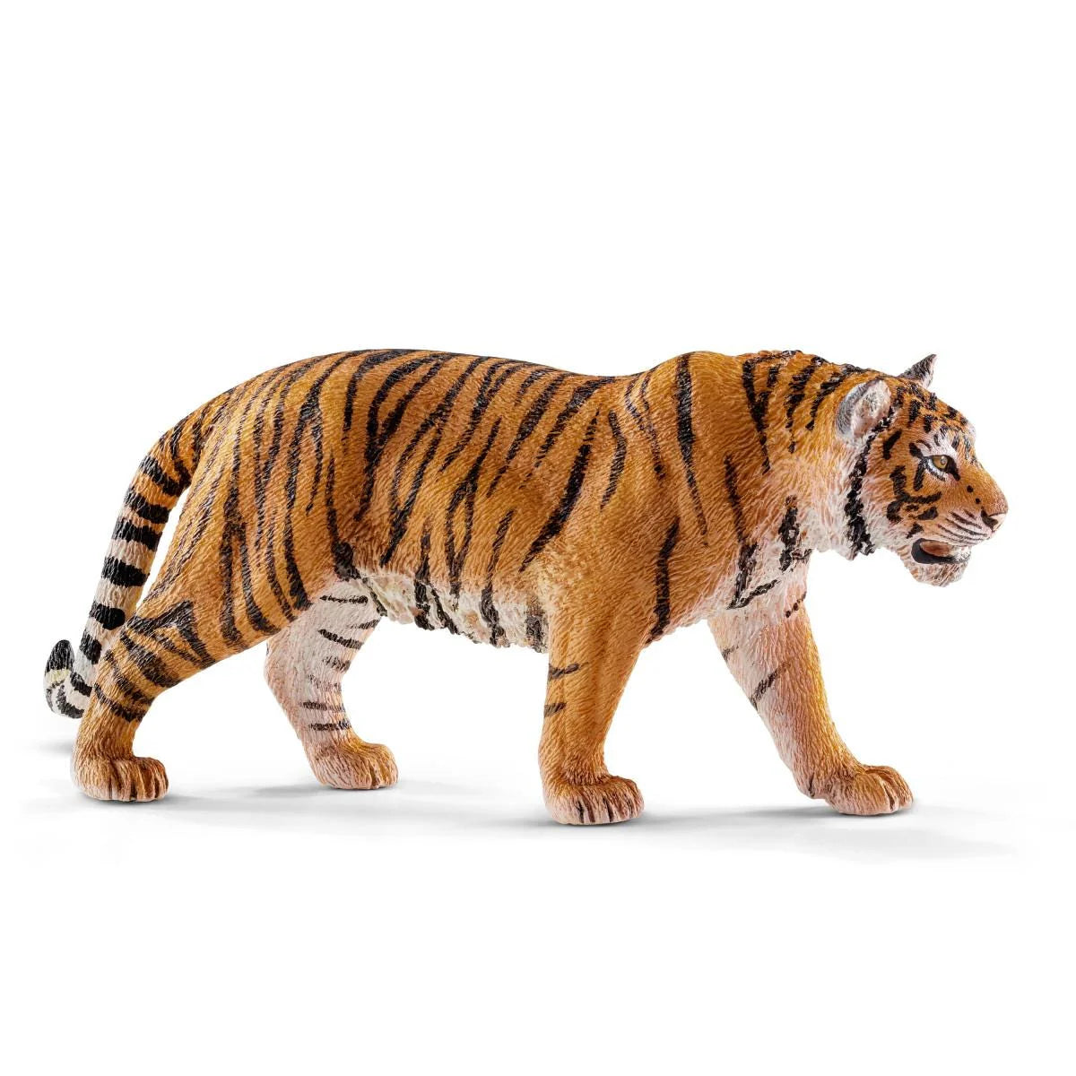 Realistic tiger model on a white background