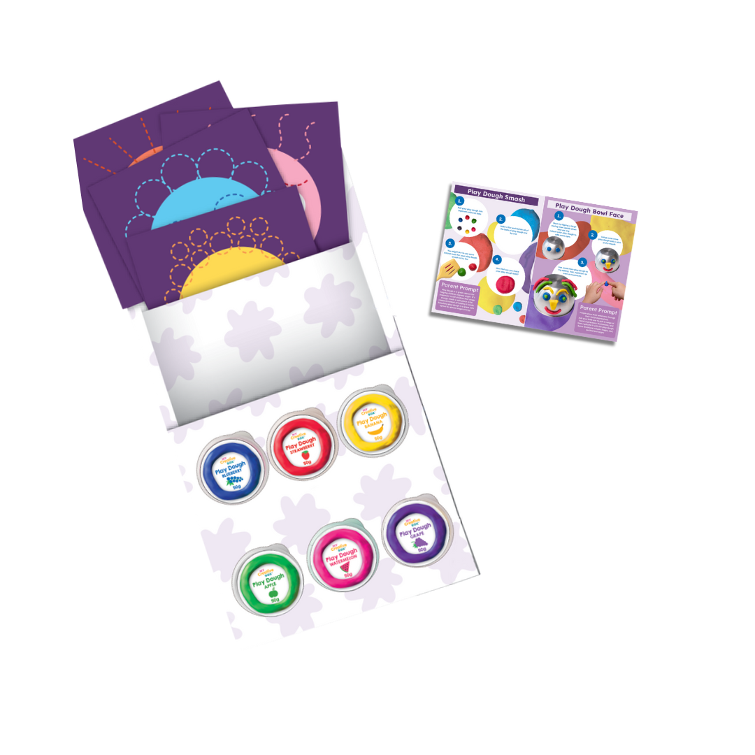 Inside contents of box on white background.