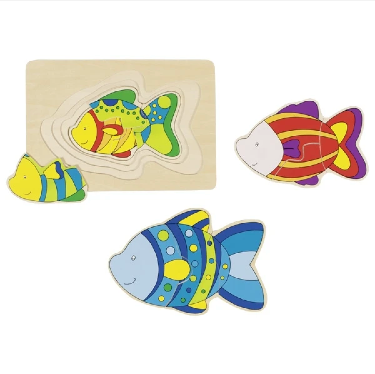 Fish - Wooden Layer Puzzle