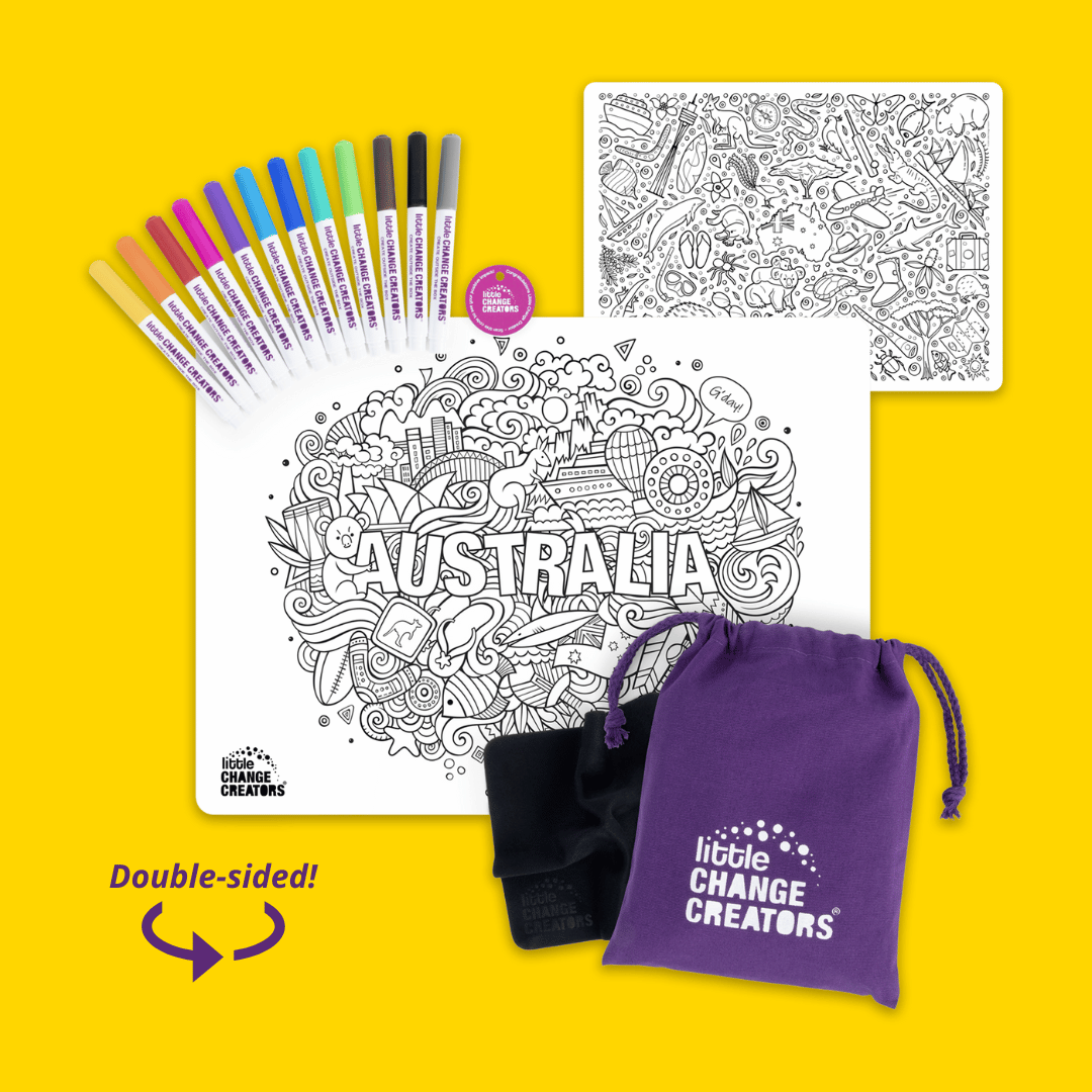 Re-FUN-able™ Reusable Colouring + Doodle Mat