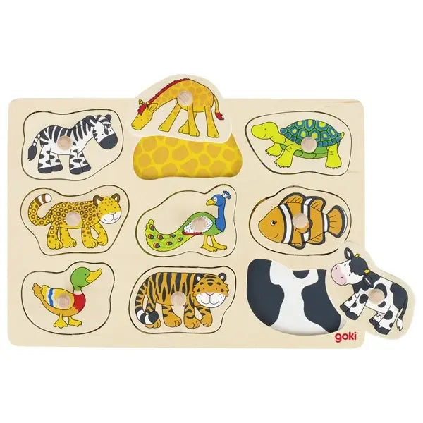 Who Belongs Where? - Background Wooden Puzzle
