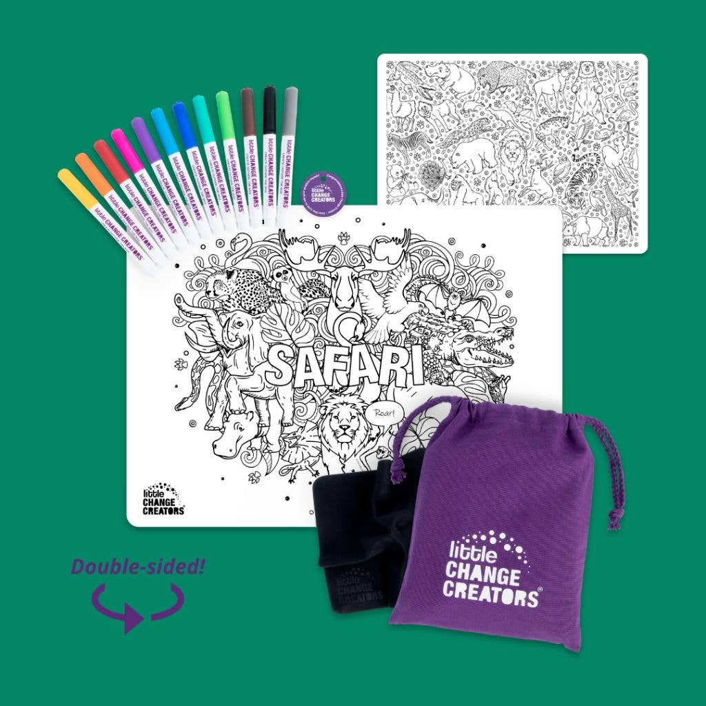 Re-FUN-able™ Reusable Colouring + Doodle Mat