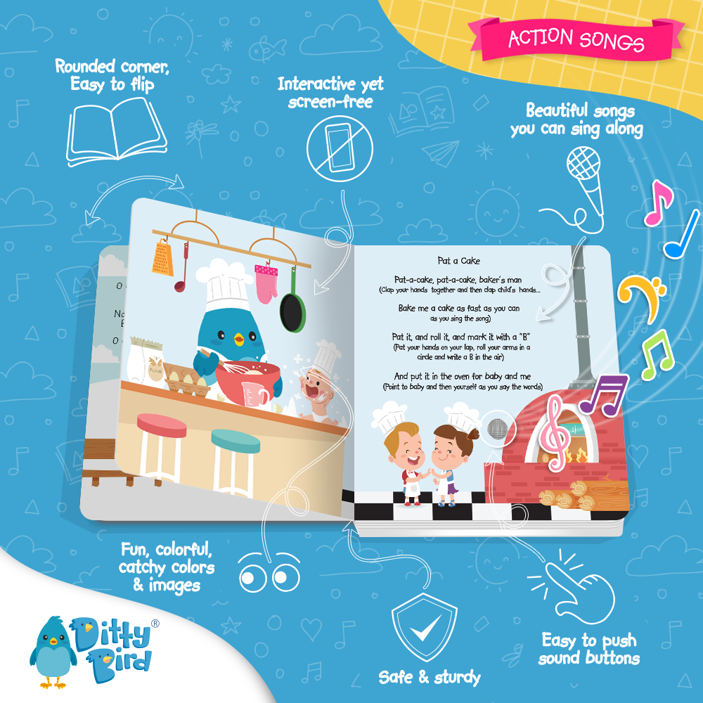Action Songs (Sound Board Book)
