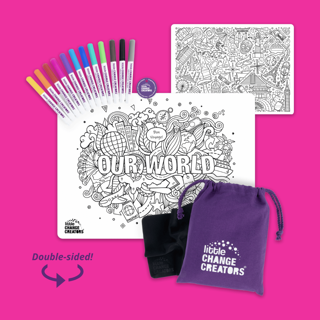 Re-FUN-able™ Reusable Colouring + Doodle Mat