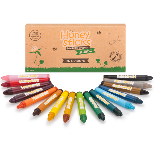 Beeswax Crayons - Jumbos (16 Pack)