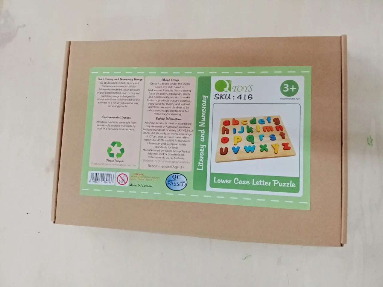 QToys | Lower Case Letter Puzzle