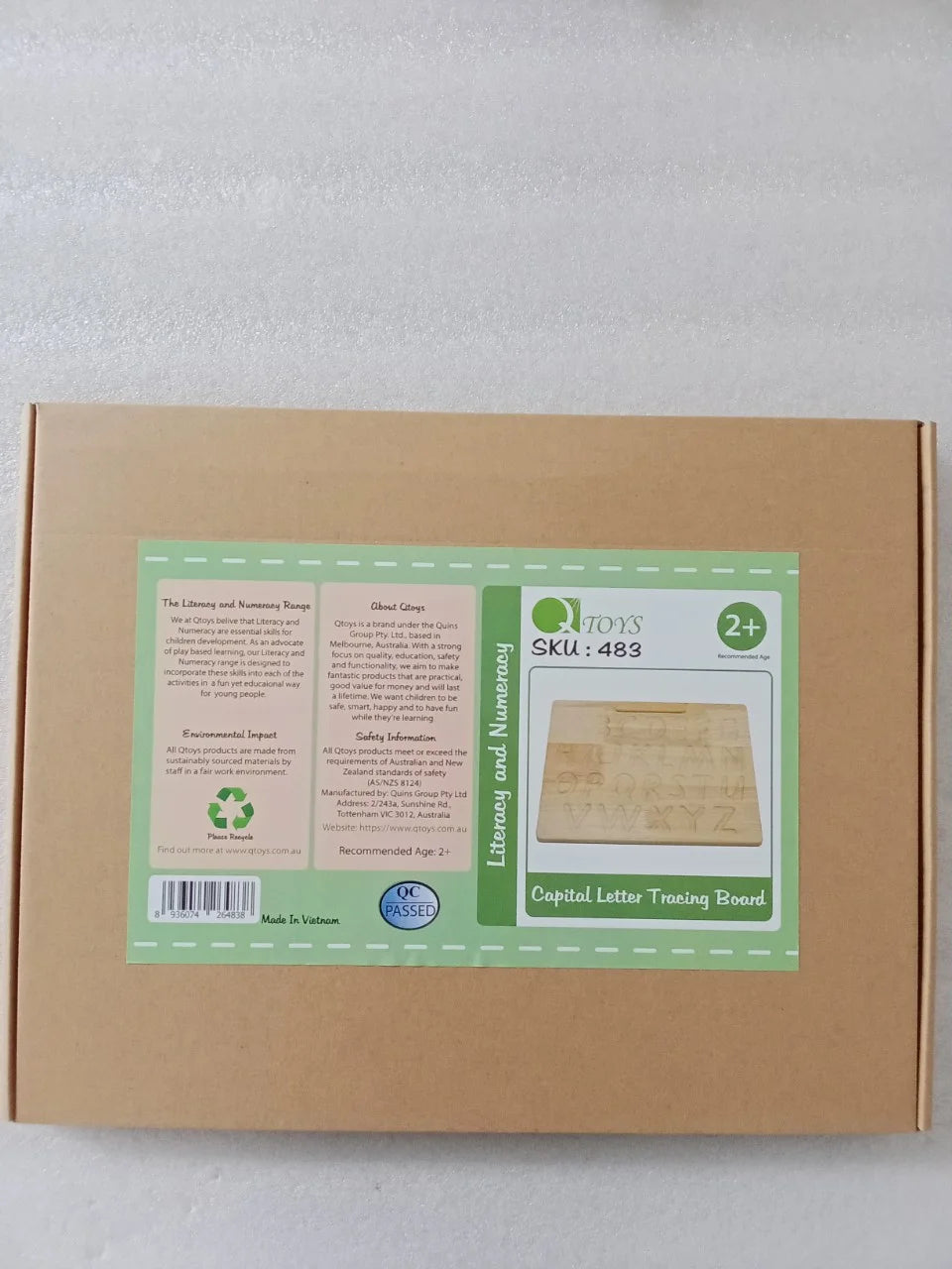 QToys | Capital Letter Tracing Board