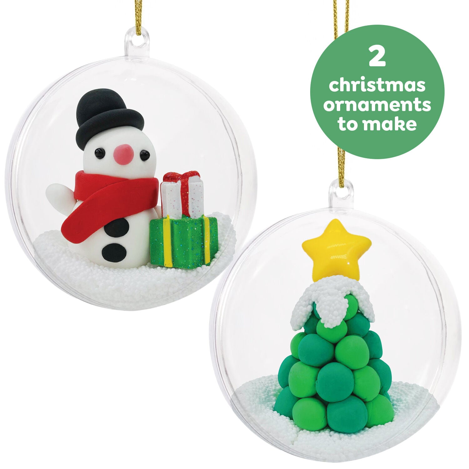 Tiger Tribe | Clay Craft - Ornament Kit (Snowman & Tree)