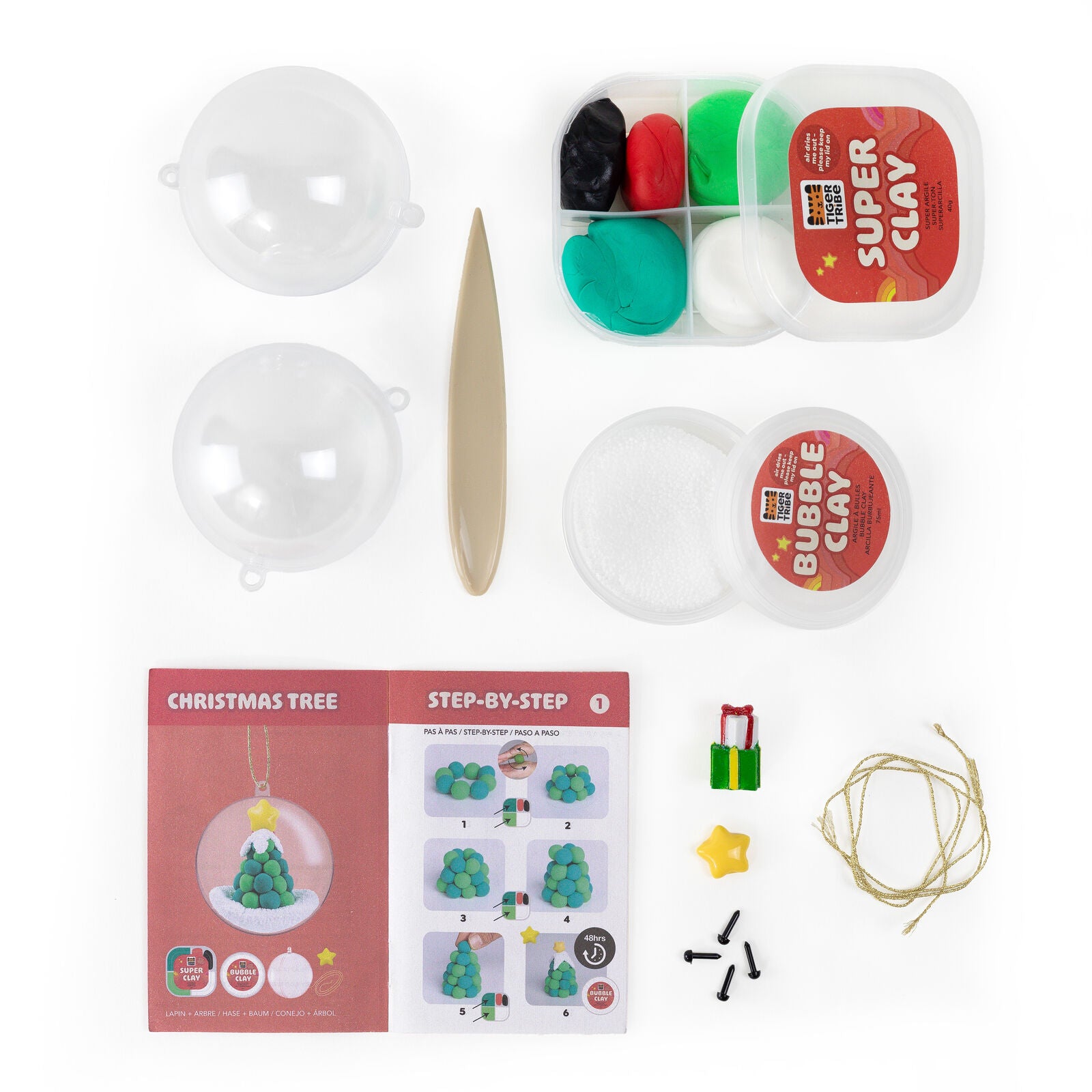 Tiger Tribe | Clay Craft - Ornament Kit (Snowman & Tree)