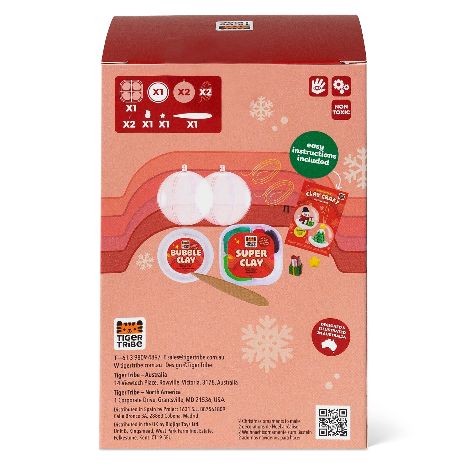 Tiger Tribe | Clay Craft - Ornament Kit (Snowman & Tree)