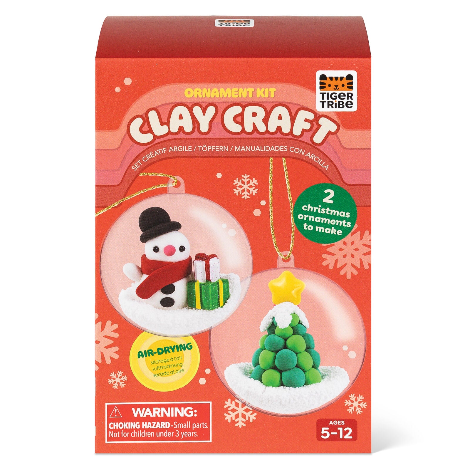 Tiger Tribe | Clay Craft - Ornament Kit (Snowman & Tree)
