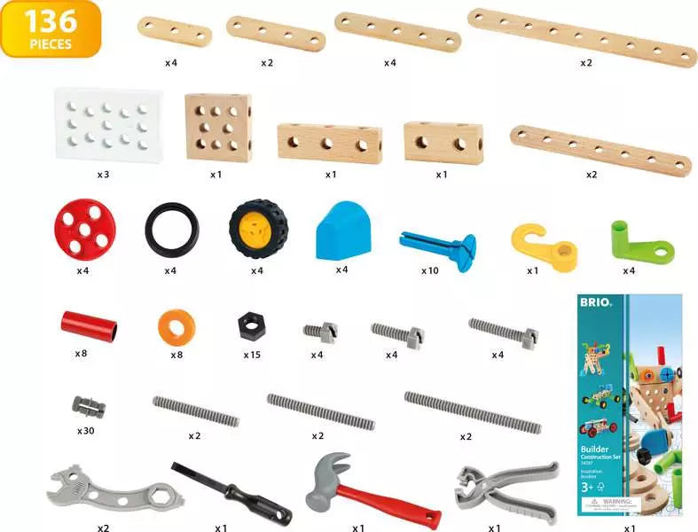 BRIO | Builder - Construction Set (136pc)