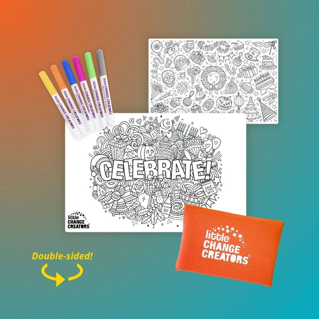 Pocket Reusable Colouring In Set - Mini Coloring Kit