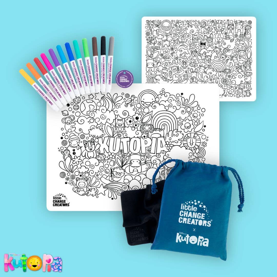 Re-FUN-able™ Reusable Colouring + Doodle Mat