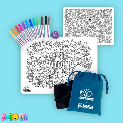 Re-FUN-able™ Reusable Colouring + Doodle Mat