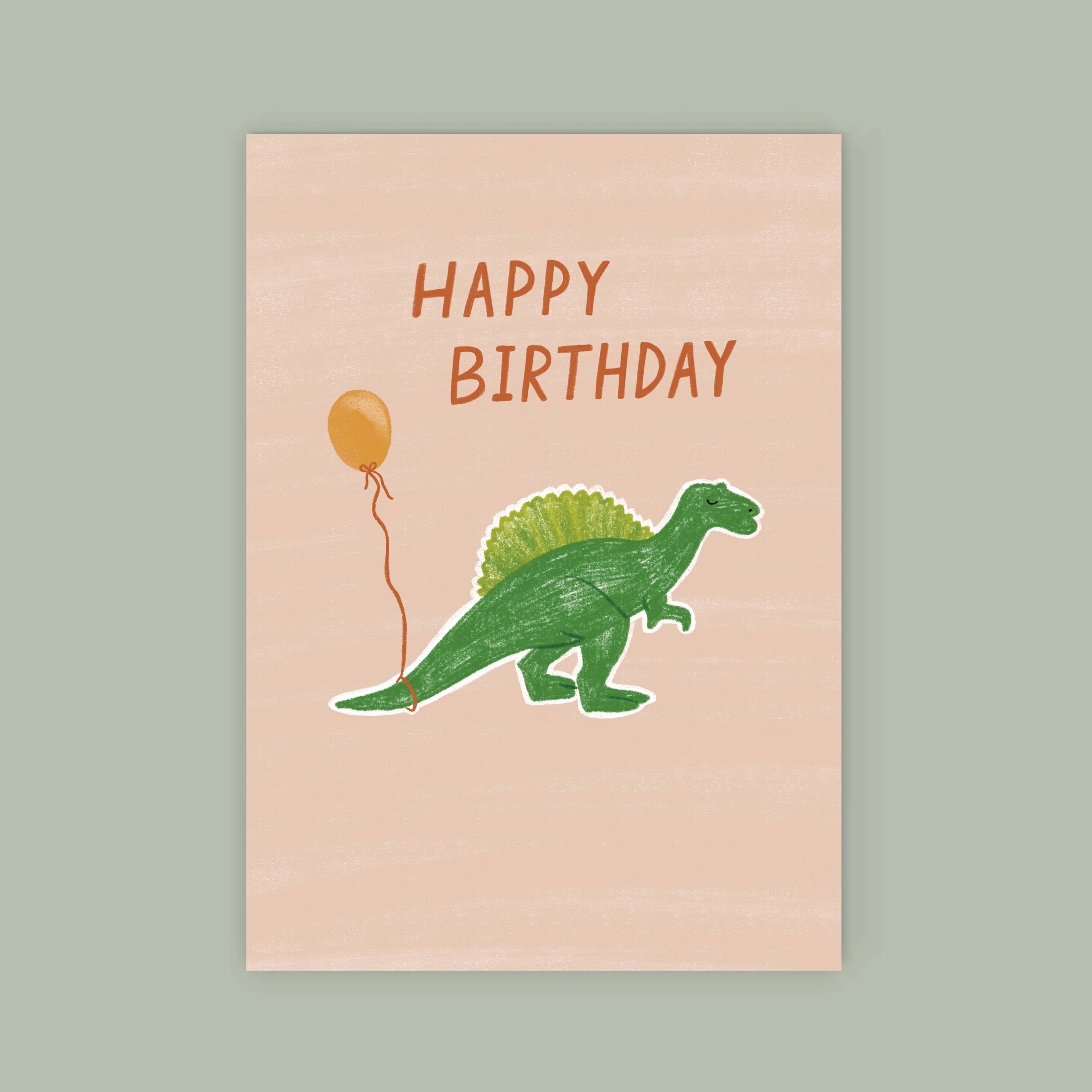 Dinosaur - Happy Birthday Card