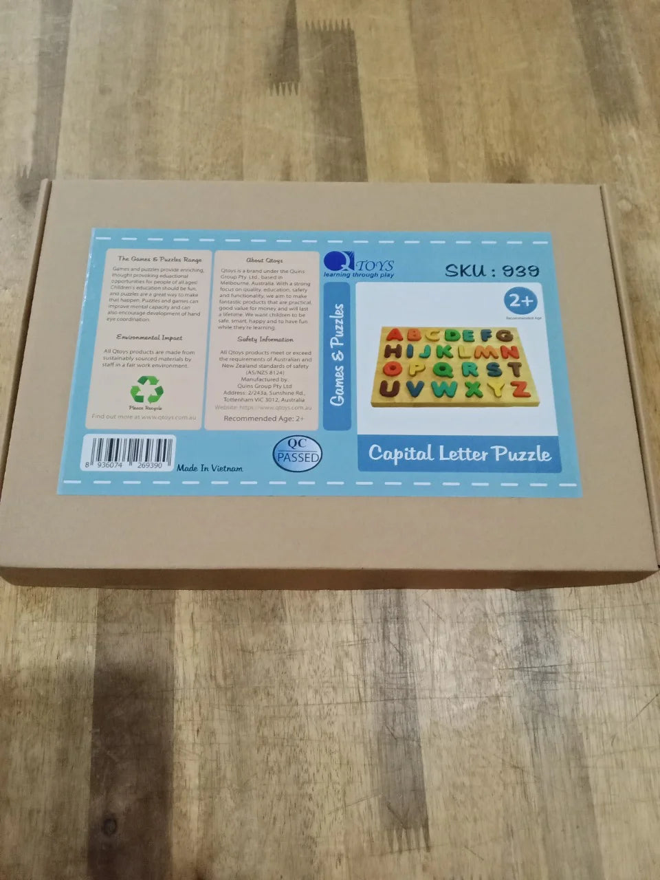 QToys | Capital Letter Puzzle