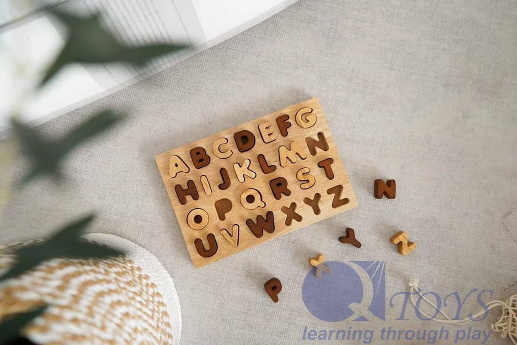 QToys | Natural Capital Letter Puzzle