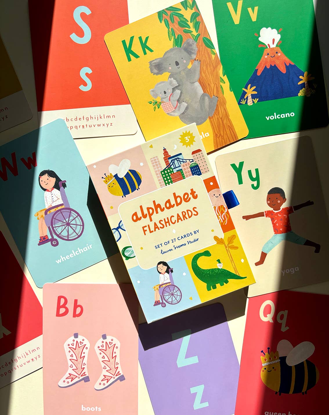 A-Z Illustrated Alphabet - Flash Cards | Lauren Sissons Studio