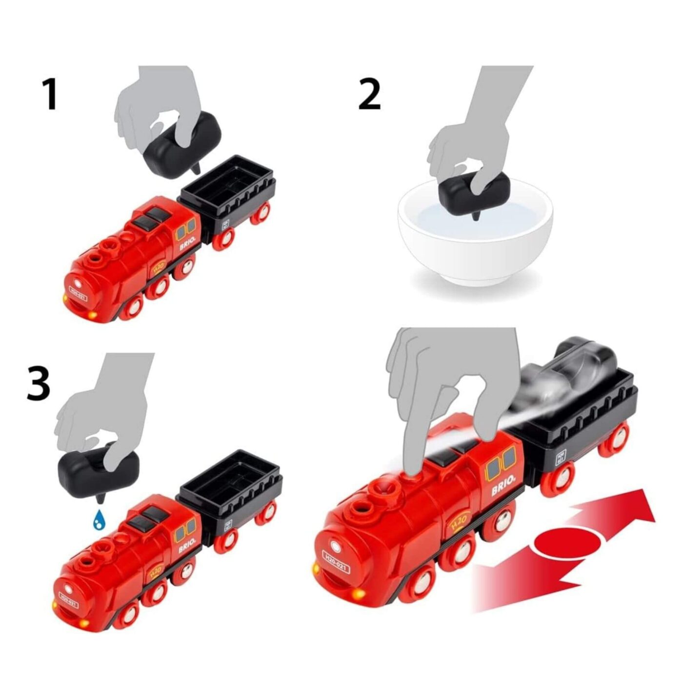 BRIO - Steaming Train Set - Steam Function