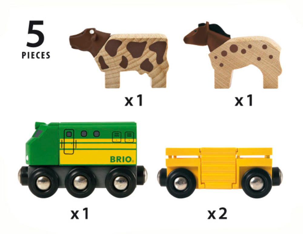 BRIO | Farm Train (5pc)