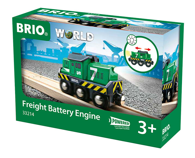 BRIO Freight Battery Engine toy packaging on a white background