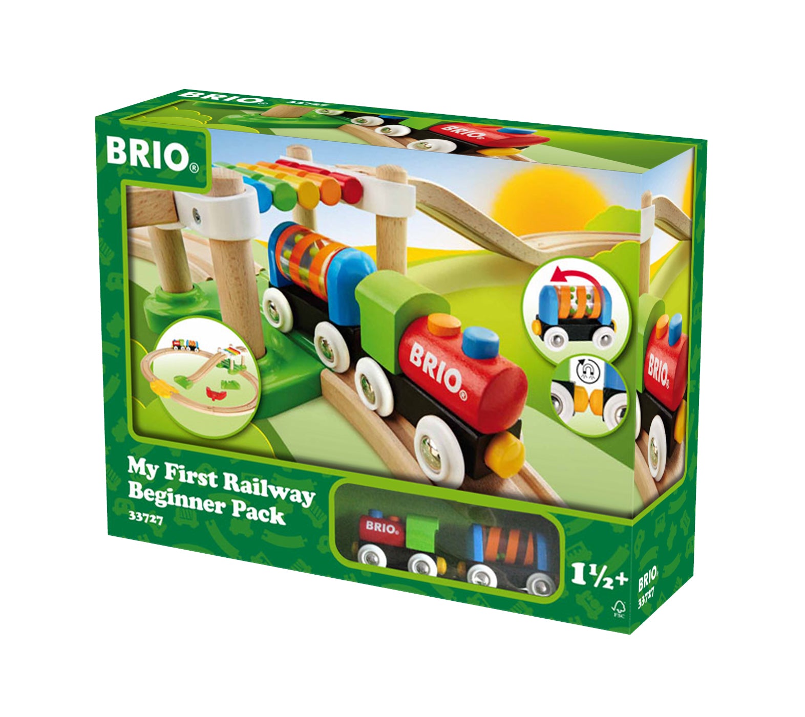 BRIO toy train set packaging on a white background