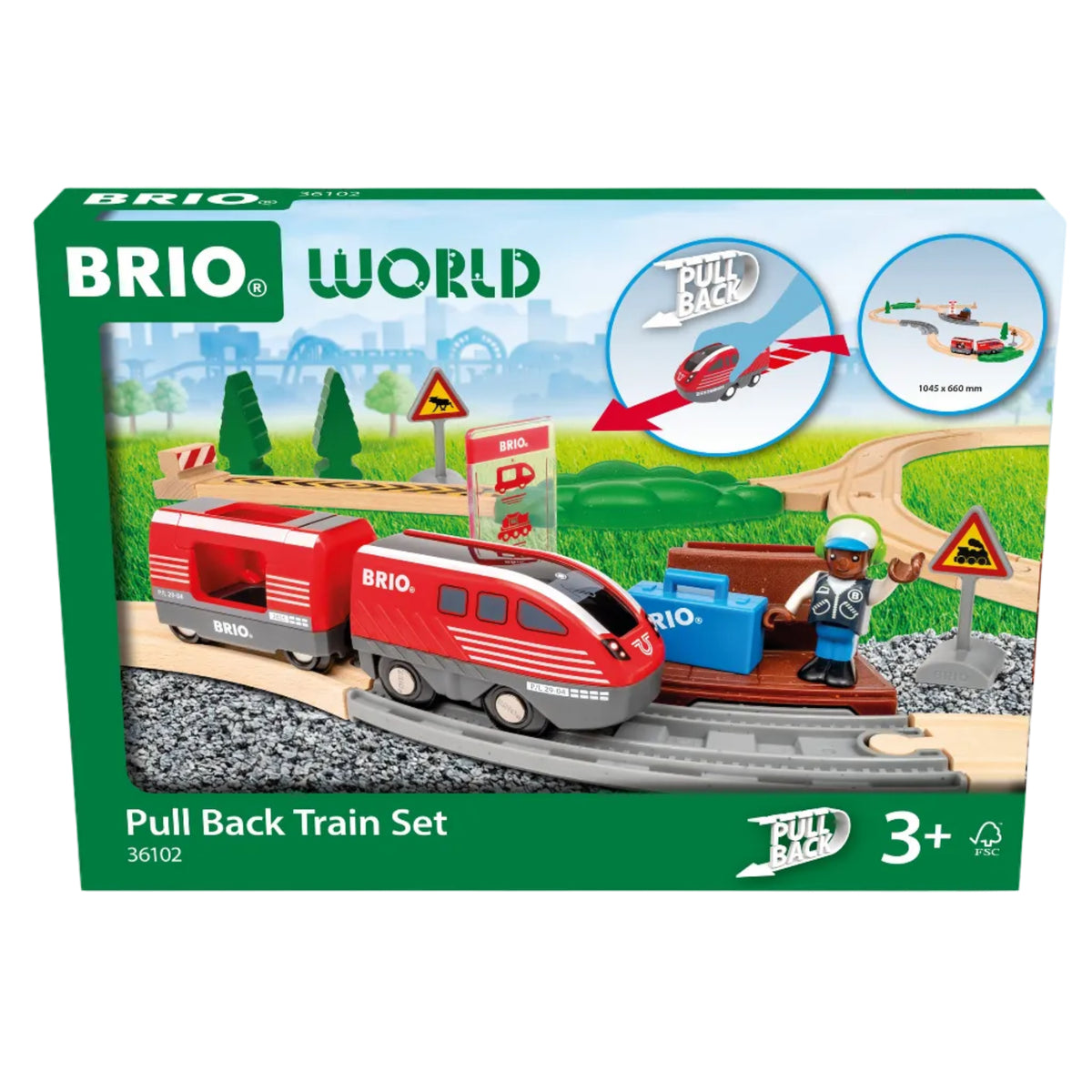 BRIO | Pullback Train Set (28pc)