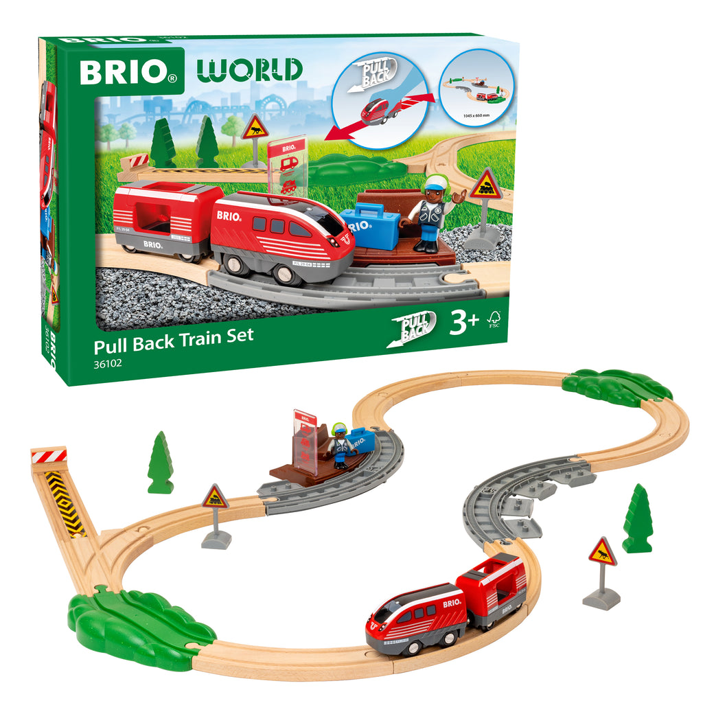 BRIO | Pullback Train Set (28pc)