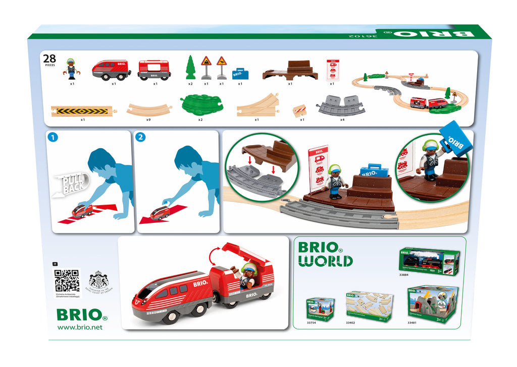 BRIO | Pullback Train Set (28pc)