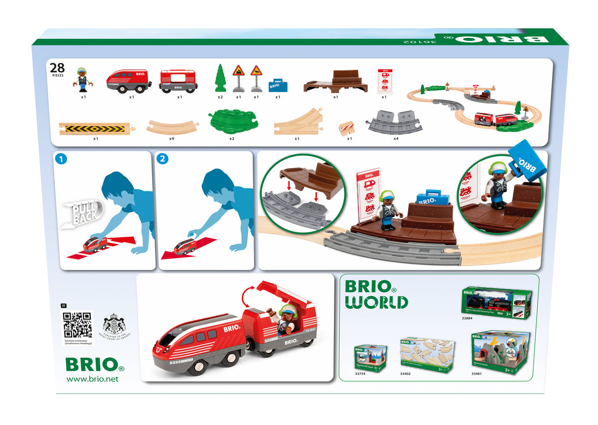 BRIO | Pullback Train Set (28pc)