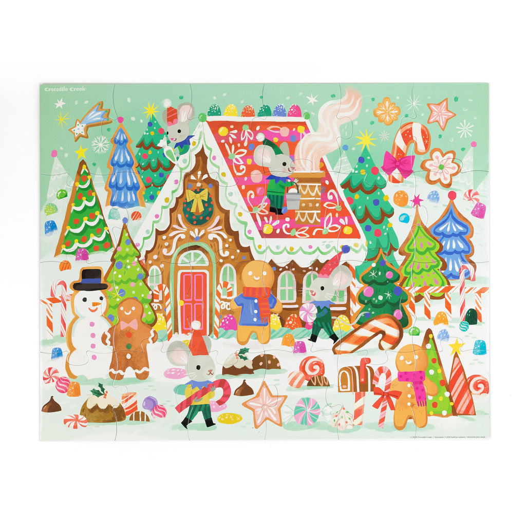 Crocodile Creek | Classic Floor Puzzle (24pc) - Gingerbread House