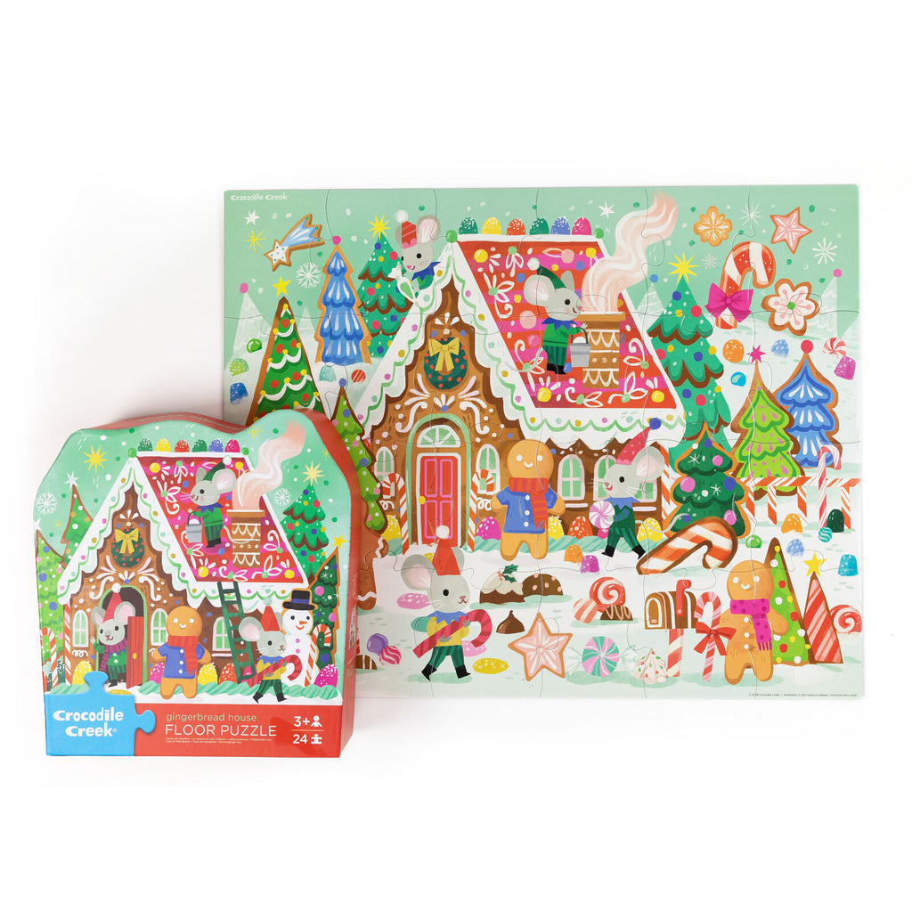 Crocodile Creek | Classic Floor Puzzle (24pc) - Gingerbread House