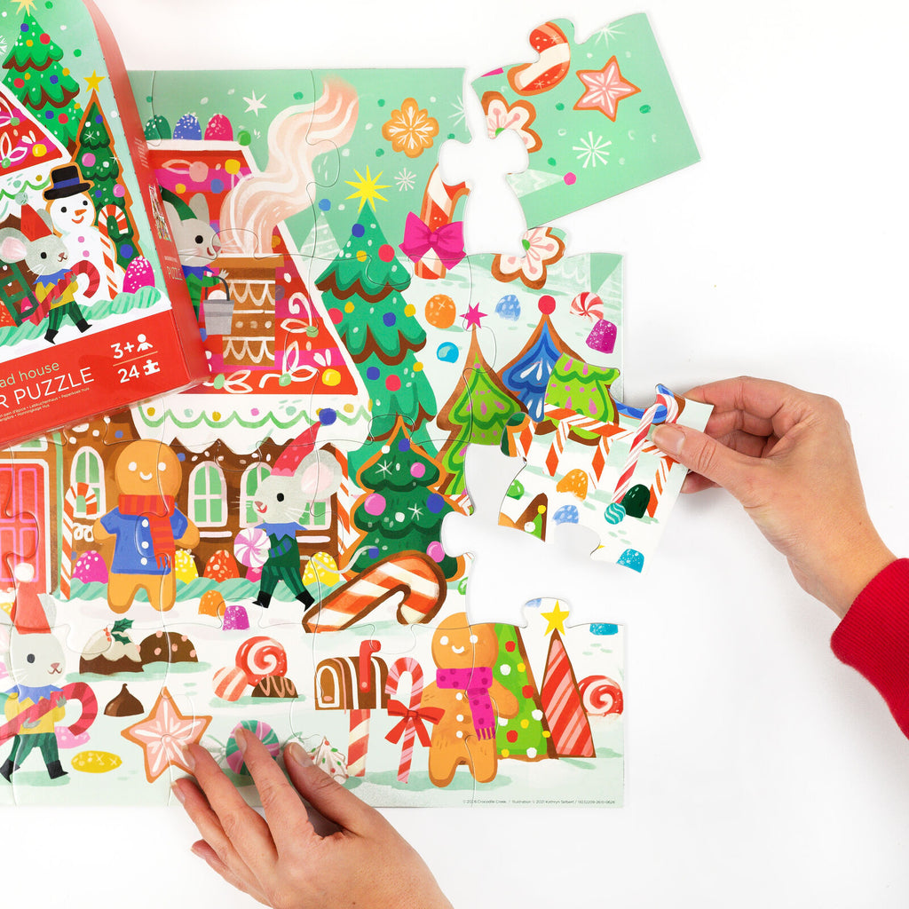 Crocodile Creek | Classic Floor Puzzle (24pc) - Gingerbread House