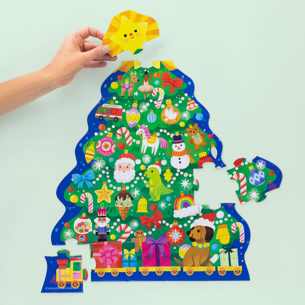 Crocodile Creek | Classic Floor Puzzle (24pc) - Christmas Tree