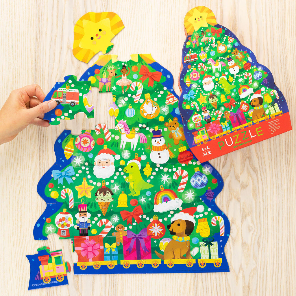 Crocodile Creek | Classic Floor Puzzle (24pc) - Christmas Tree