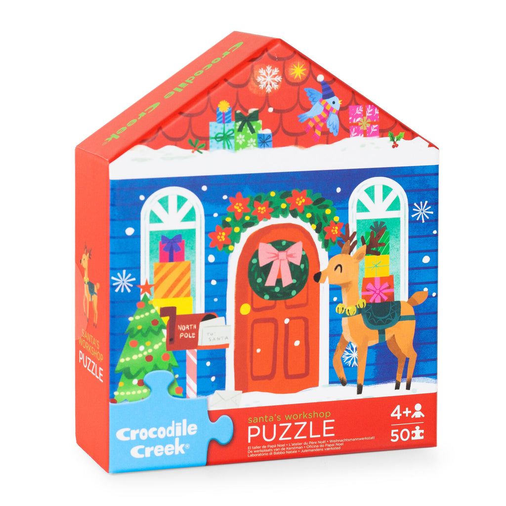 Crocodile Creek | Flat House Puzzle (50pc) - Santas Workshop