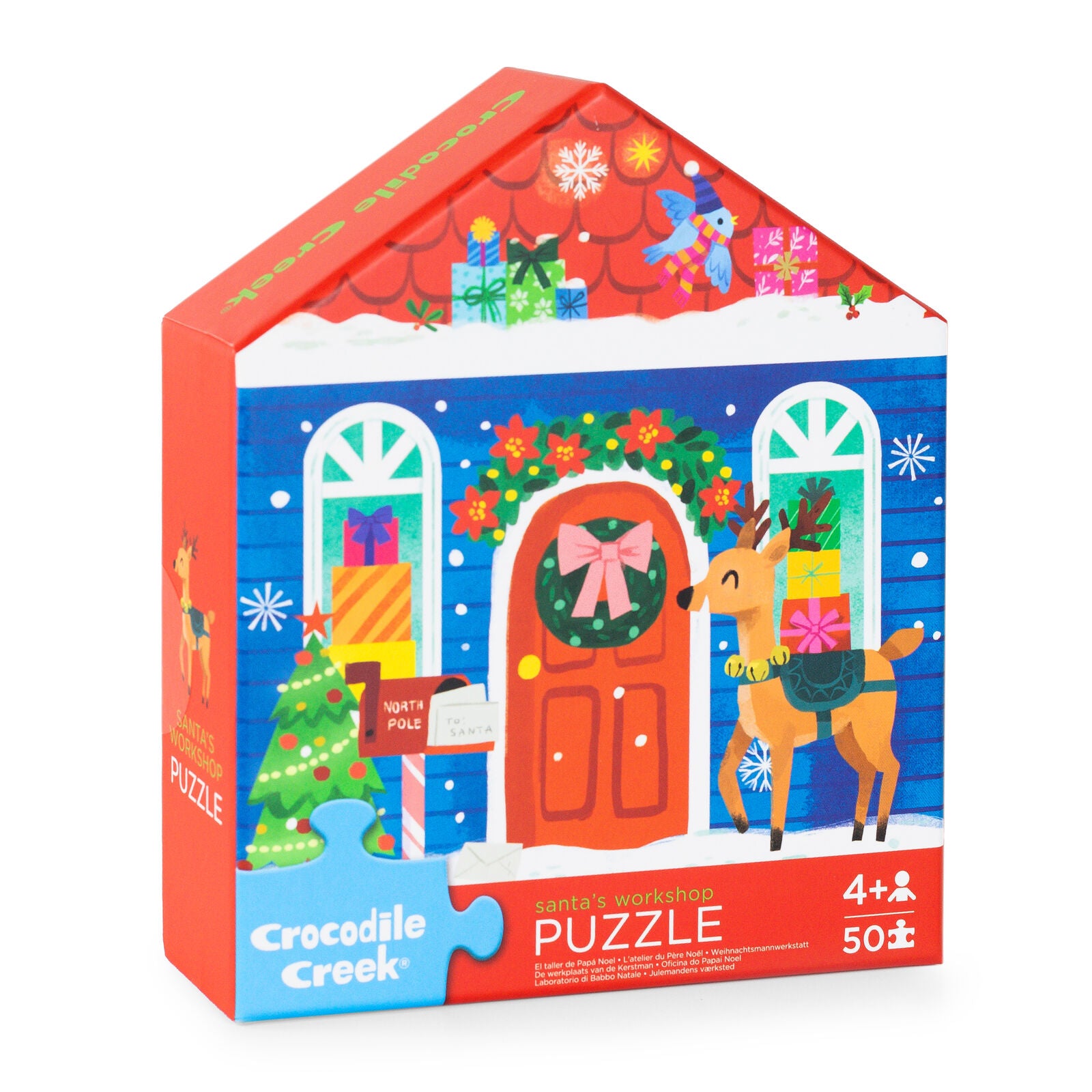 Crocodile Creek | Flat House Puzzle (50pc) - Santas Workshop