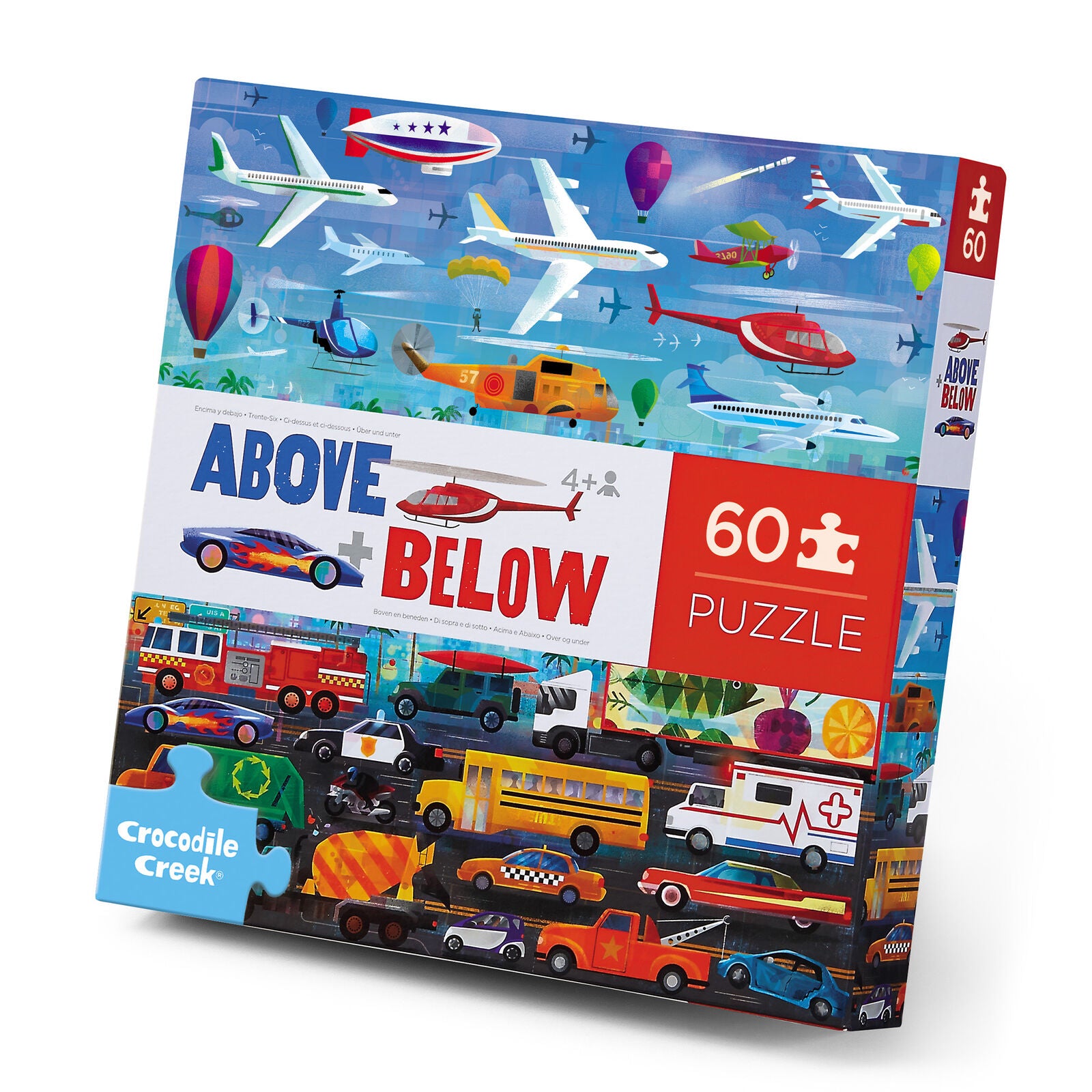 Crocodile Creek | Above & Below Puzzle (60pc) - Things that Go