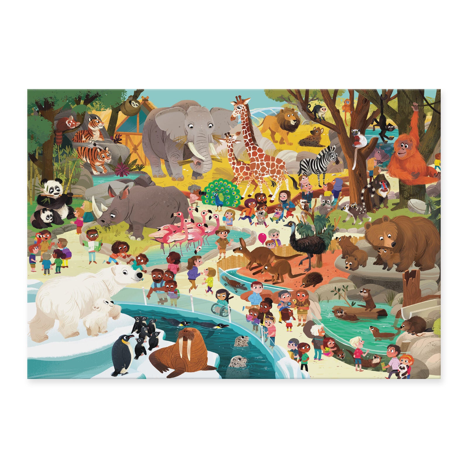 Crocodile Creek | Day at the Museum Puzzle (60pc) - Zoo