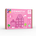 Connetix magnetic tiles pink pack on a white background