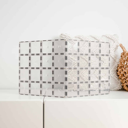 Connetix base plates on a white surface