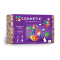 Connetix magnetic tiles packaging on a white background