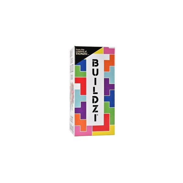 Box of BUILDZI game by Tenzi on a white background