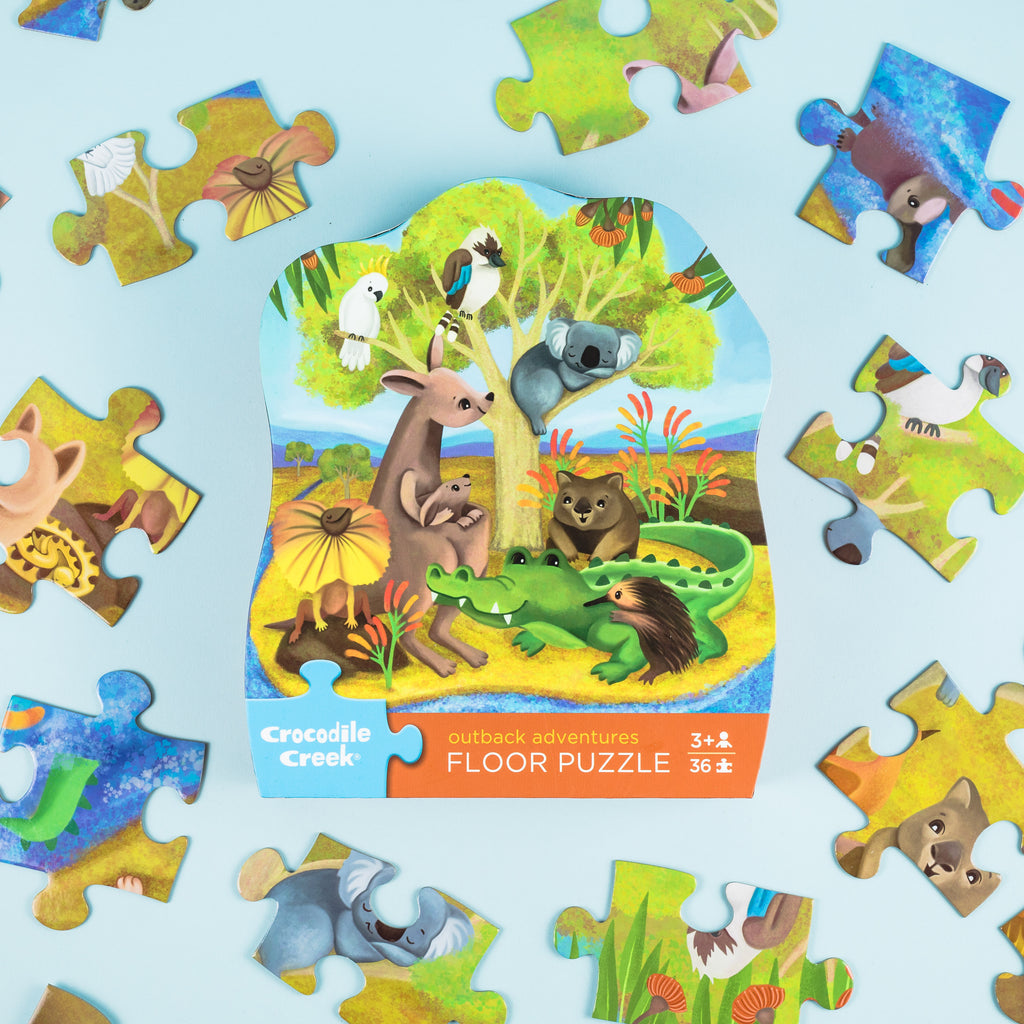 Crocodile Creek - Classic Floor Puzzle 36 pc - Outback Adventures