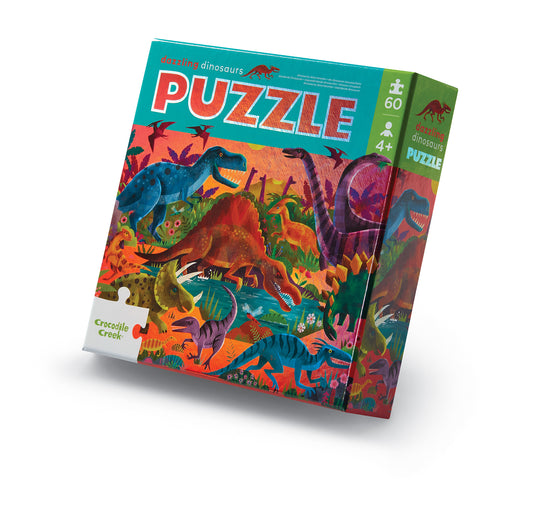 Foil Puzzle (60pc) - Dazzling Dinos